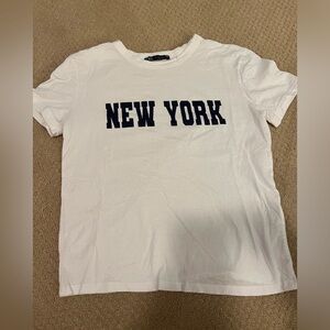 Zara New York baby tee